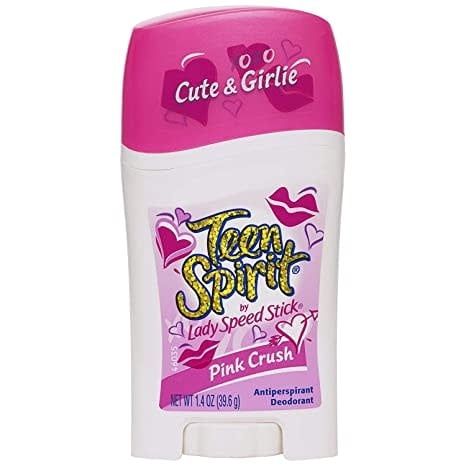 Teen Spirit Antiperspirant Deodorant, Pink Crush, 1.4 oz 39.6g