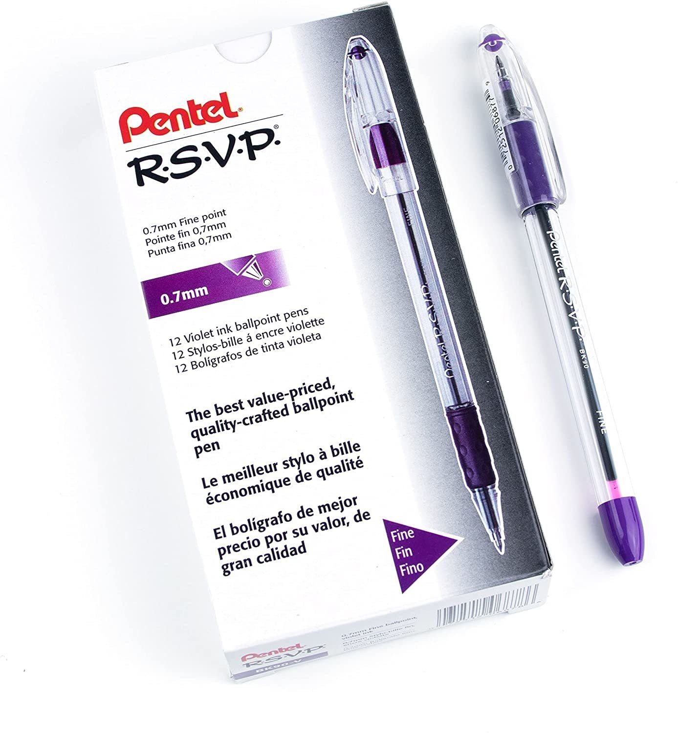 PENTEL RSVP PURPLE FINE PEN
