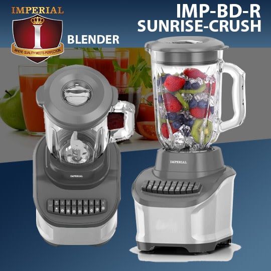 IMP-SUNRISE CRUSH-BR-R IMPERIAL 16 SPEED BLENDER  GLASS