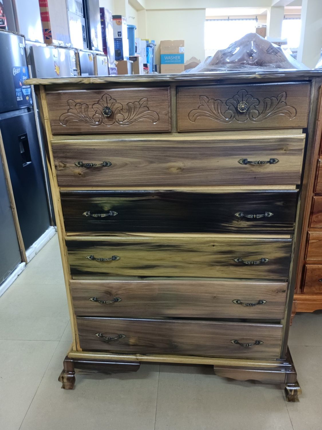 7 DRAWER CHESTER DRAWERS (MAHOE)