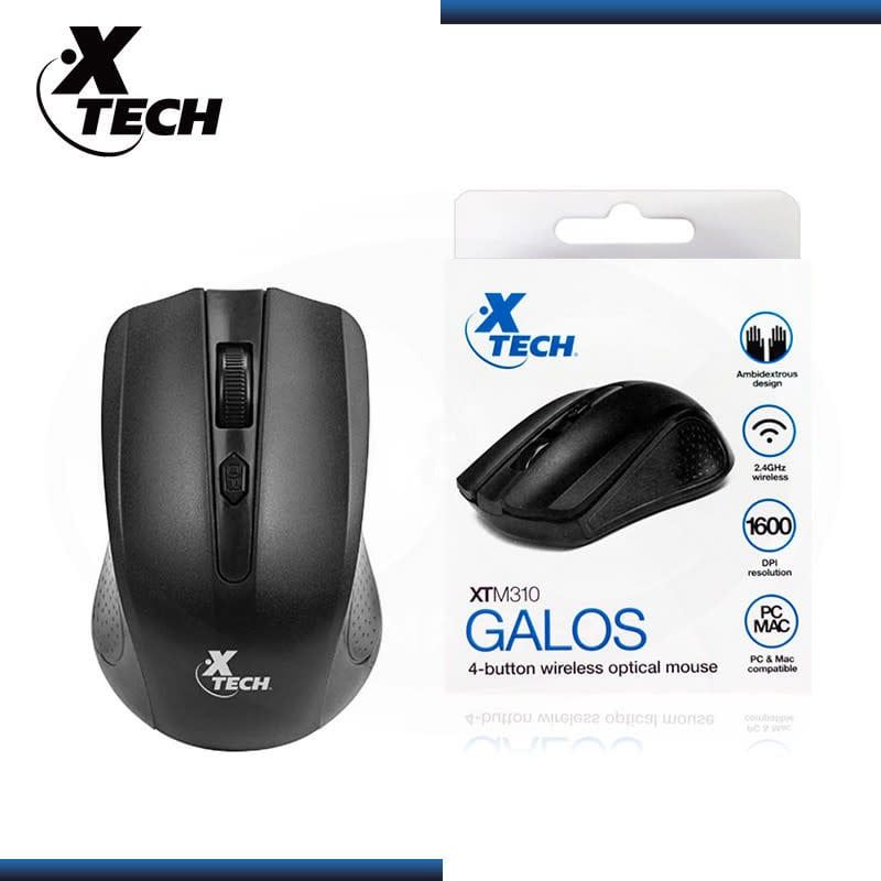 Xtech - Mouse - 2.4 GHz - Wireless - All black - 1600 dpi XTM-310BK