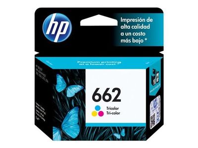 HP 662 - Color (cyan, magenta, yellow) - original - Ink Advantage - ink cartridge - for Deskjet 1516, Ink Advantage 15XX, Ink Advantage 35XX, Ink Advantage 4645