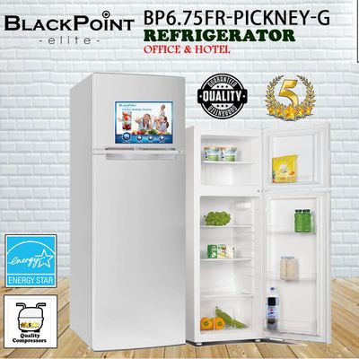 BP6.75-PICKNEY-DD-FRS BLACKPOINT-DOUBLE DOOR  SILVER FROST FRIDGE