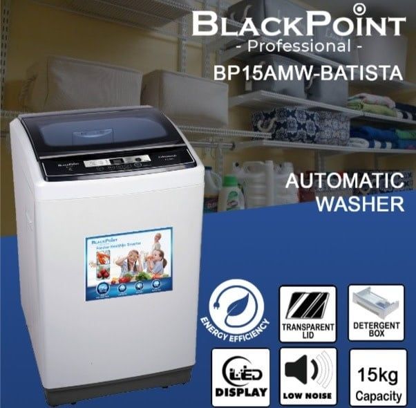 BP15AMW-BATISTA  BLACKPOINT 15KG AUTOMATIC WASHER