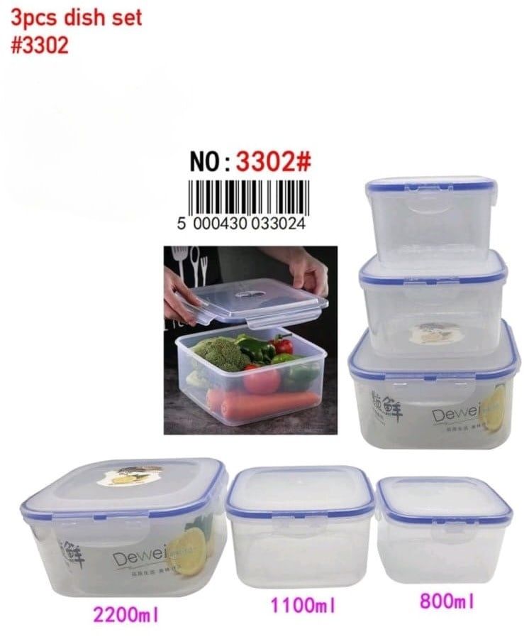 3302 3PCS DISH SET