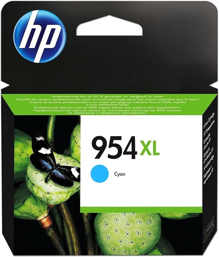 HP - 954xl - Ink cartridge - Cyan - 1,600 pages L0S62AL
