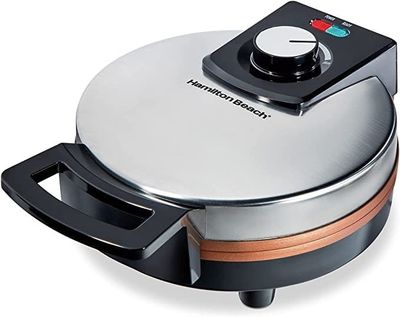 HAMILTON BEACH STAINLESS STEELBELGIAN  WAFFLE MAKER 26081