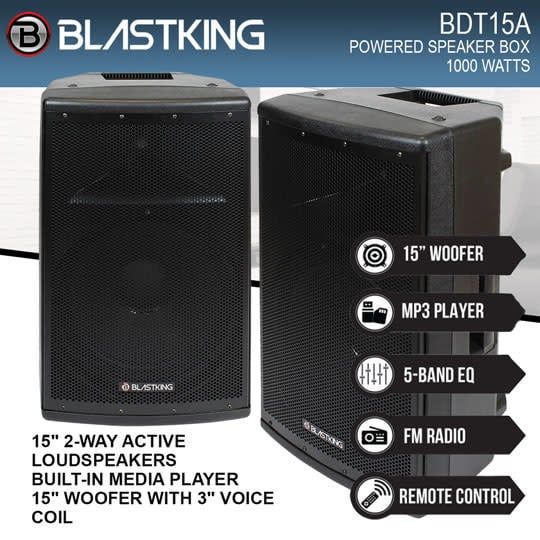 BDT15A BLASTING POWERED SPEAKER