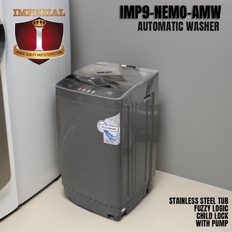 IMP9-NEMO-AMW7  IMPERIAL WASHER - AUTOMATIC -- NEMO -- 9 KG -- STEEL
