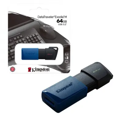 Kingston DataTraveler Exodia M - USB flash drive - 64 GB - USB 3.2 Gen 1