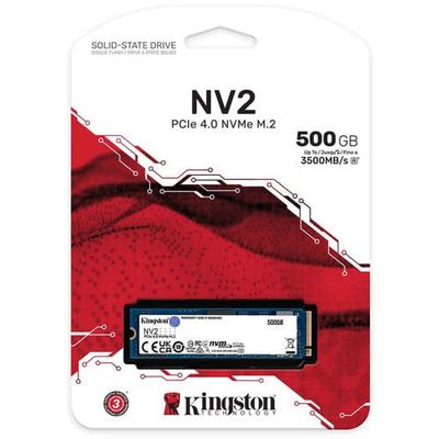 Kingston NV2 - SSD - 500 GB - internal - M.2 2280 - PCIe 4.0 x4 (NVMe) HARDDRIVE