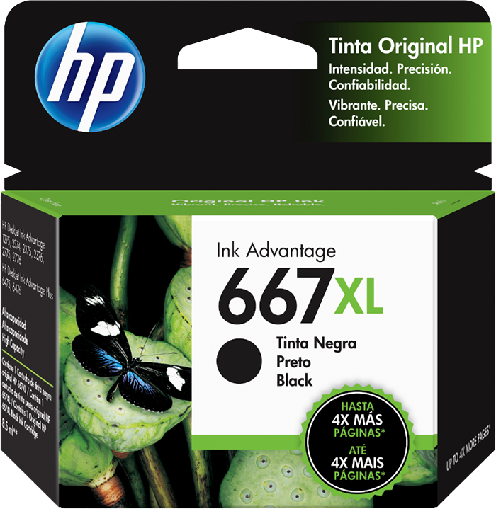 HP - 667XL - Ink cartridge - Black - 3YM81AL