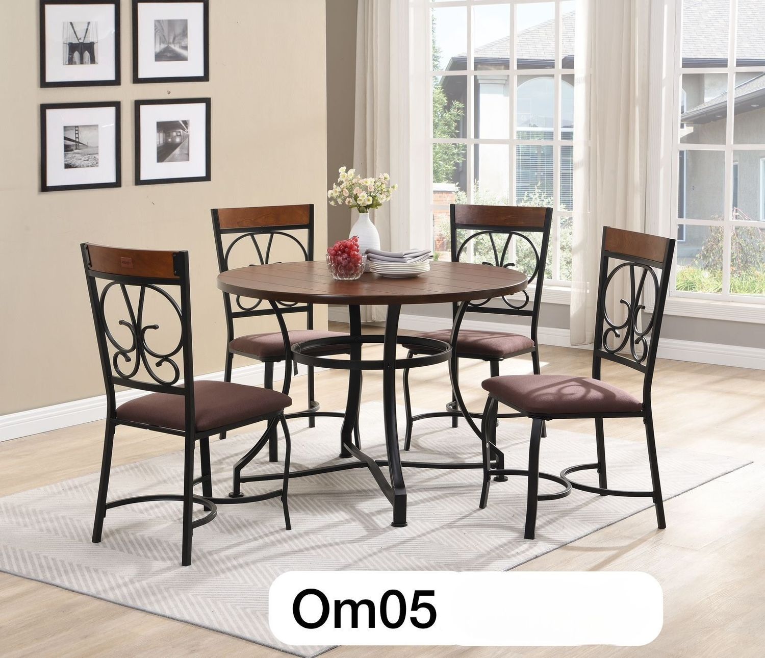 OM05 POSHLEY DINNING SET TABLE