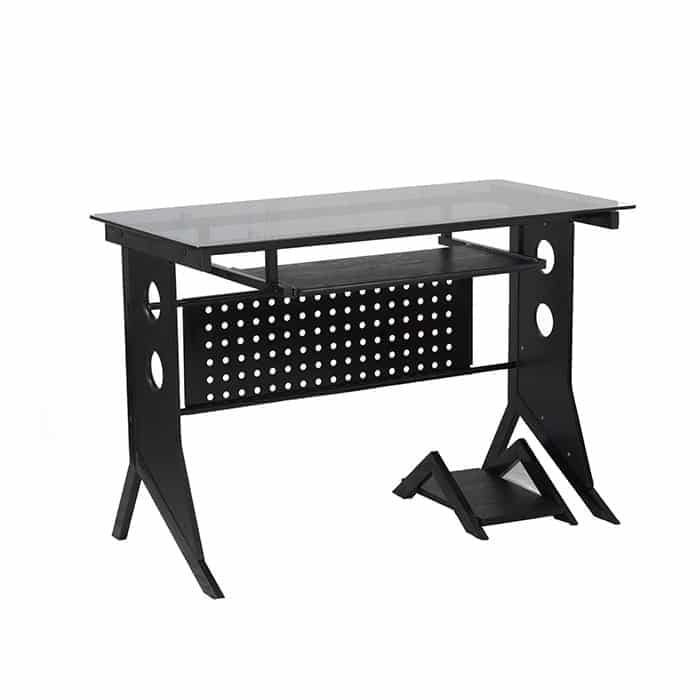 AM121GEN36 Computer Desk Black with Tempered Glass Top Xtech CT-1211
