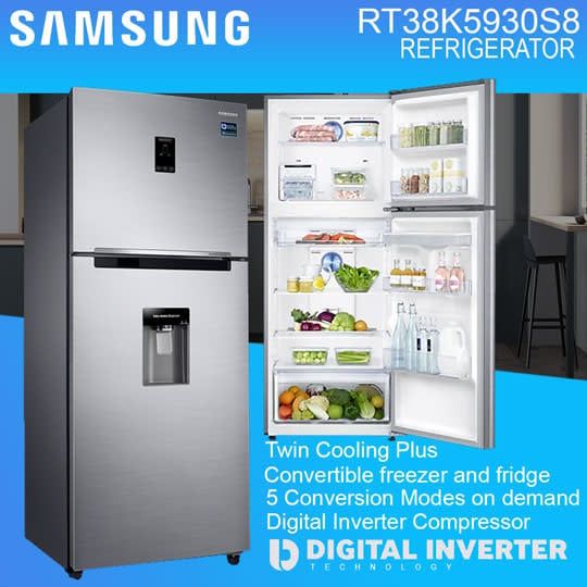 RT38K5930S8/A571JS9 SAMSUNG INVERTER / TITANIUM--INOX NEW / WATER DISPENSER