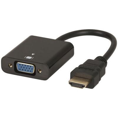 HDMI TO VGA ADOPTER WITH 3.5MM FOR STEREO AUDIO