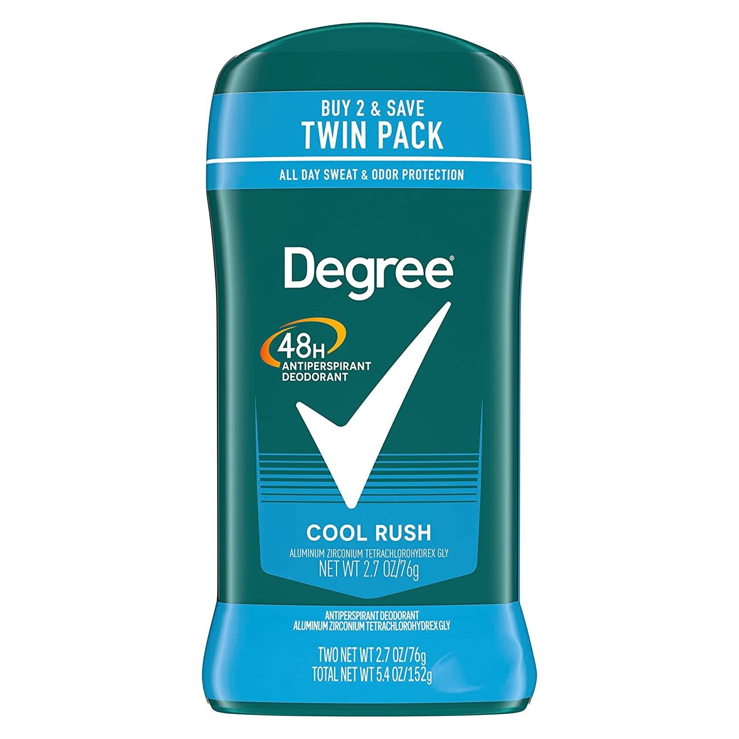 DEGREE 48H ANTIPERSPIRANT DEODORANT COOL RUSH 2.7 OZ (76G)