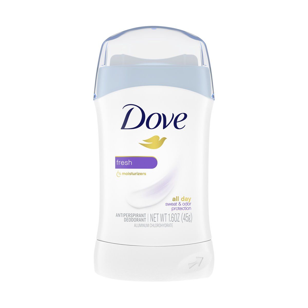 DOVE FRESH  ALL DAY SWEAT PRETECTION  NET WT 1.6 OZ (45G)