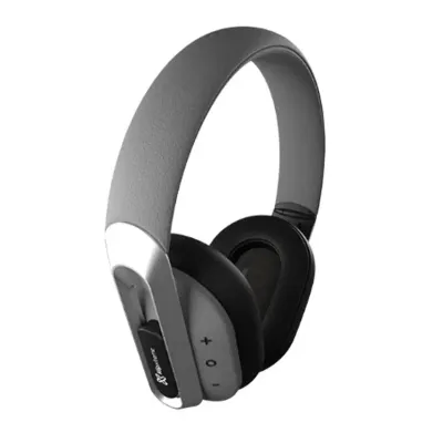 Klip Xtreme - KWH-750GR - Headphones - For Home audio / For Portable electronics / For Professional audio / For Cellular phone - Wireless - 40Hr Gray color
