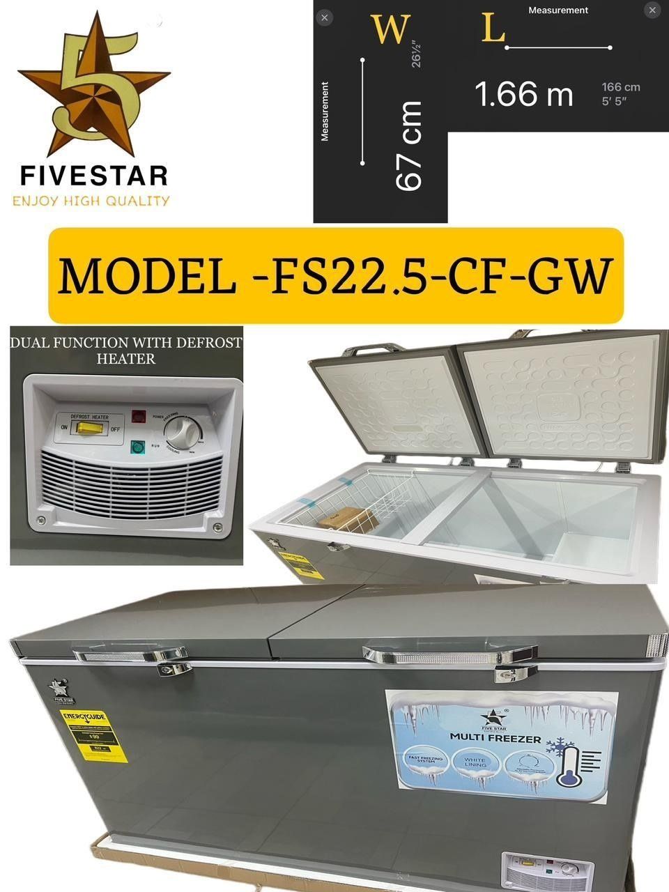 FIVESTAR FS22.5-CF-GW DEEP FREEZER