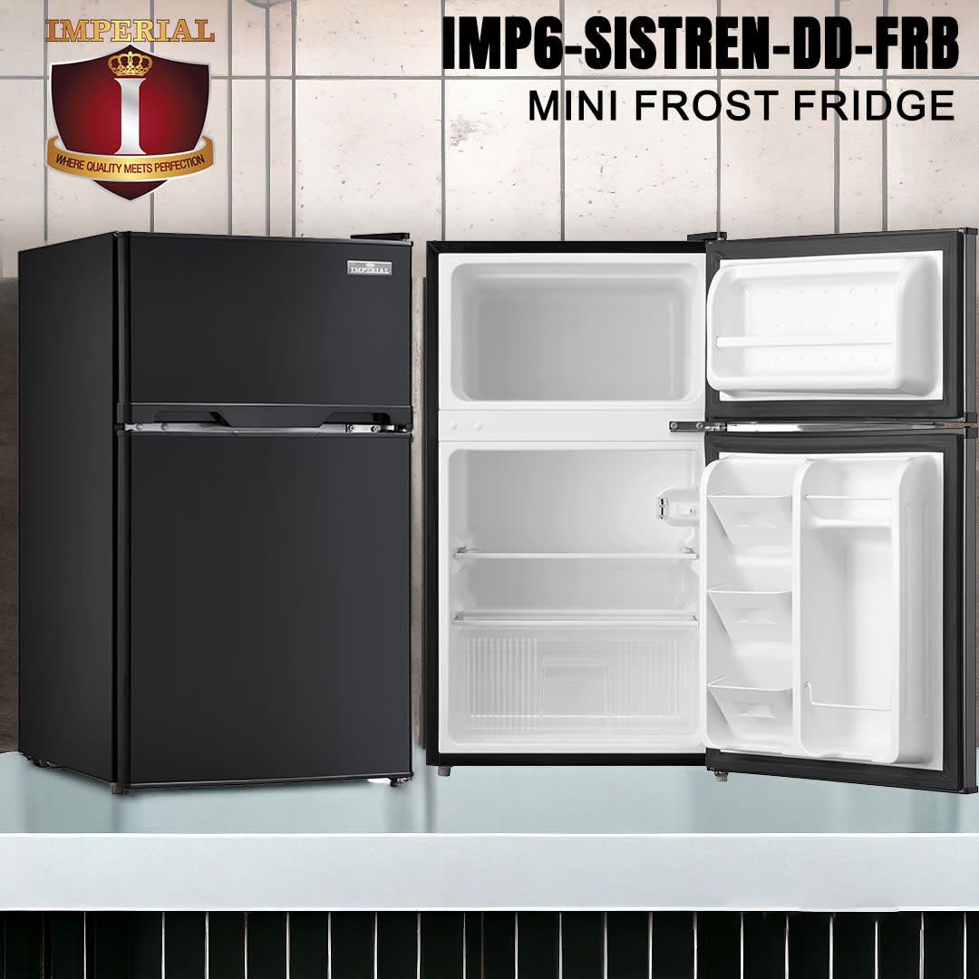 IMP6-SISTREN-DD-FRS IMPERIAL--FROST-DOUBLE DOOR --SILCER FRIDGE