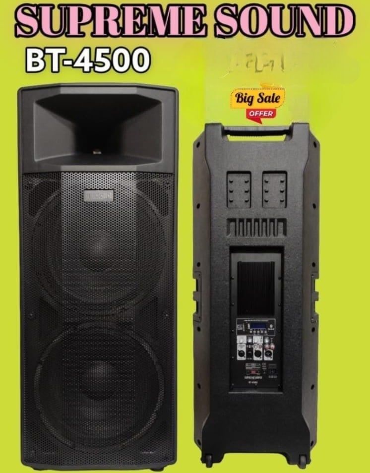 SUPREME SOUND BT-4500 4500 WATTS 15&quot; ACTIVE SPEAKERS