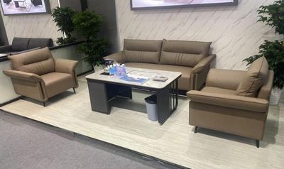 ELEGANT SOFA SET 3+1+1 (BROWN)