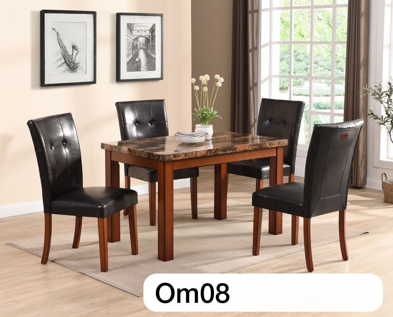 OM08 POSHLEY DINNING TABLE SET