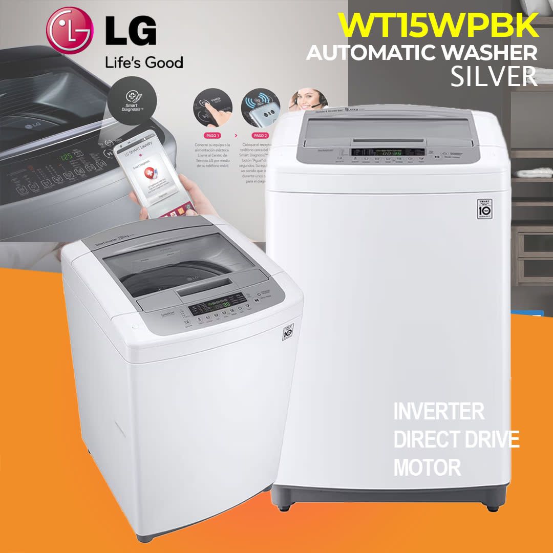 WT15WPBK LG WASHER --15KG --50 HZ --HUGE SMART INVERTER