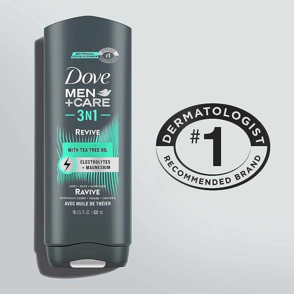 DOVE MEN + CARE 3IN1 REVIVE WITH TEA TREE OIL 532ml