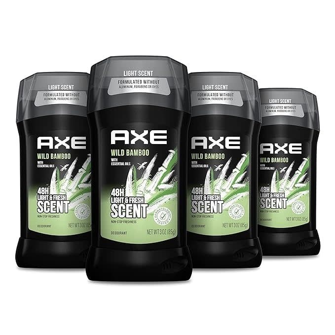 AXE DEODORANT WILD BAMBOO WITH ESSENTIAL OILS NET WT 3OZ (85)