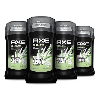 AXE DEODORANT WILD BAMBOO WITH ESSENTIAL OILS NET WT 3OZ (85)