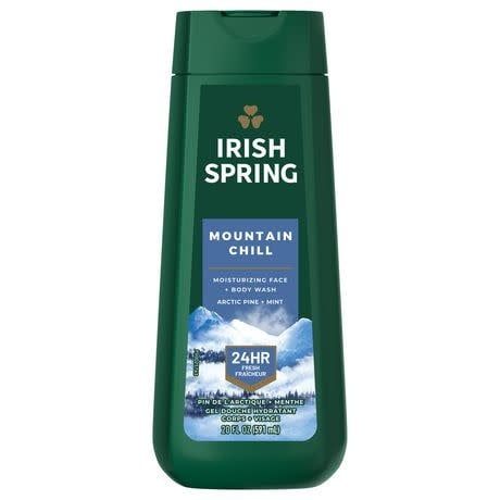 IRISH SPRING MOUNTAIN CHILL  BODY WASH ARTIC PINE + MINT 591 ML