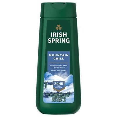 IRISH SPRING MOUNTAIN CHILL  BODY WASH ARTIC PINE + MINT 591 ML