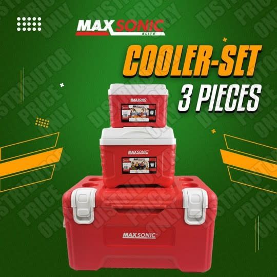 MAXONICS DRINKS COOLER &amp; IGLOO-- SET OF 3