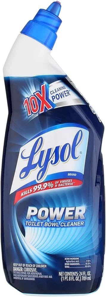 LYSOL POWER CLINGING GEL TOILET BOWL CLEANER 24FL. OZ. 709ML