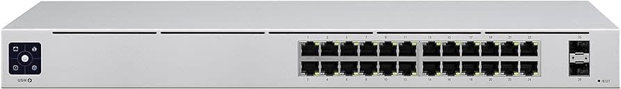 Ubiquiti UniFi Switch USW-24 - Switch - managed - 24 x 10/100/1000 + 2 x Gigabit SFP - desktop, rack-mountable