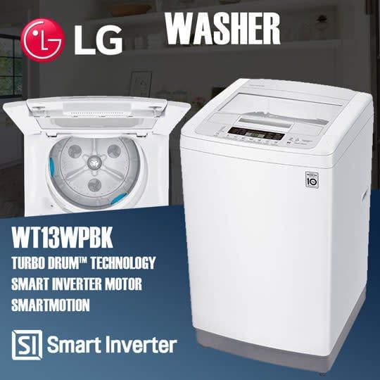 WT13WPBK LG WASHER --13KG --50HZ --HUGE SMART INVERTER