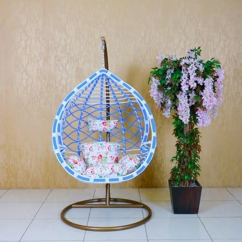 JDN 01 Waterproof outdoor rattan swing chair garden single hanging chair