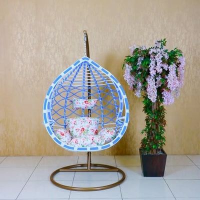 JDN 01 Waterproof outdoor rattan swing chair garden single hanging chair