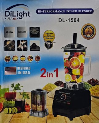DL-BL-1504 (DILIGHT USA INDUSTRIAL BLENDER 2 IN 1 JAR 4800WATT