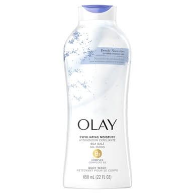 OLAY EXFOLIATING MOISTURE SEA SALT BODY WASH 650 ML