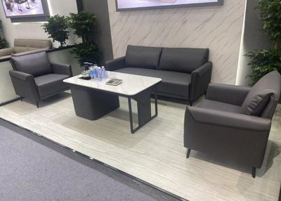 ELEGANT SOFA SET 3+1+1 (FULL GREY)