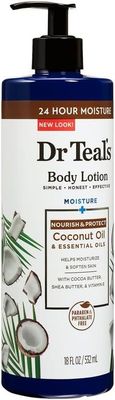 DR. TEAL&#39;S BODY LOTION COCONUT OIL &amp; ESSENTIAL OIL 18 OZ