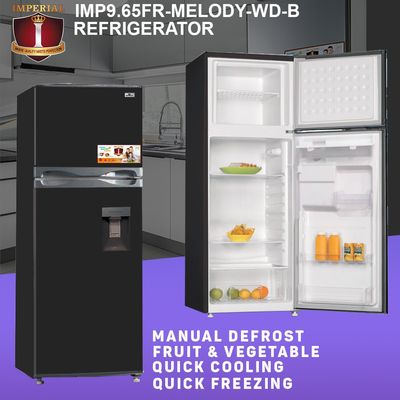 IMP9.65FR-MELODY-WD-B IMPERIAL WATER DISP FRIDGE-FROST -BLACK -- MELODY