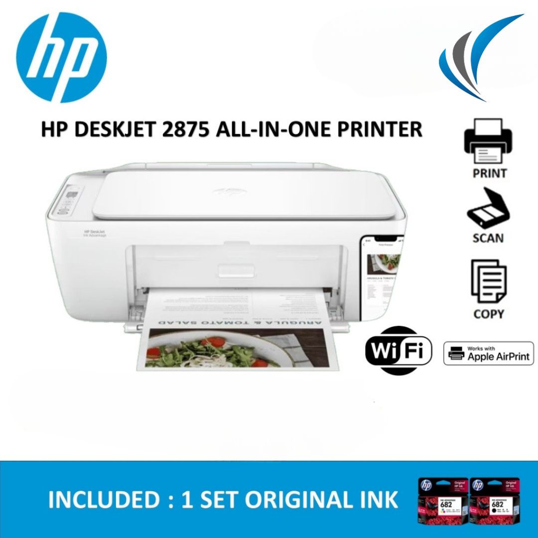 HP Deskjet Ink Advantage 2875 All-in-One - Personal printer - USB 2.0 / Wi-Fi