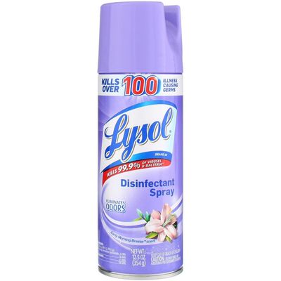 LYSOL DISINFECTANT SPRAY CRISP EARLY MORNING BREEZE SCENT  12.5 OZ (354G)