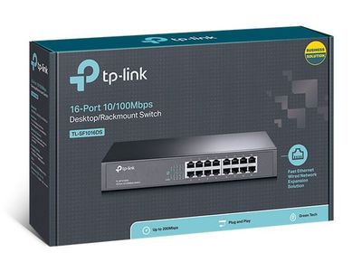 TP-LINK 16 PORT10/100MBPS  DESKTOP SWITCH 200MBPS  DESKTOP/RACKMOUNT SWITCH