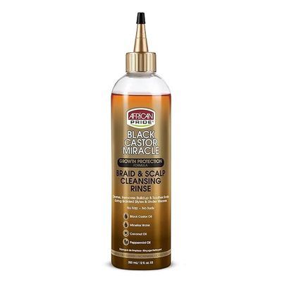 AFRICAN PRIDE BLACK CASTOR MIRACLE BRAID &amp; SCALP CLEANSING RINSE