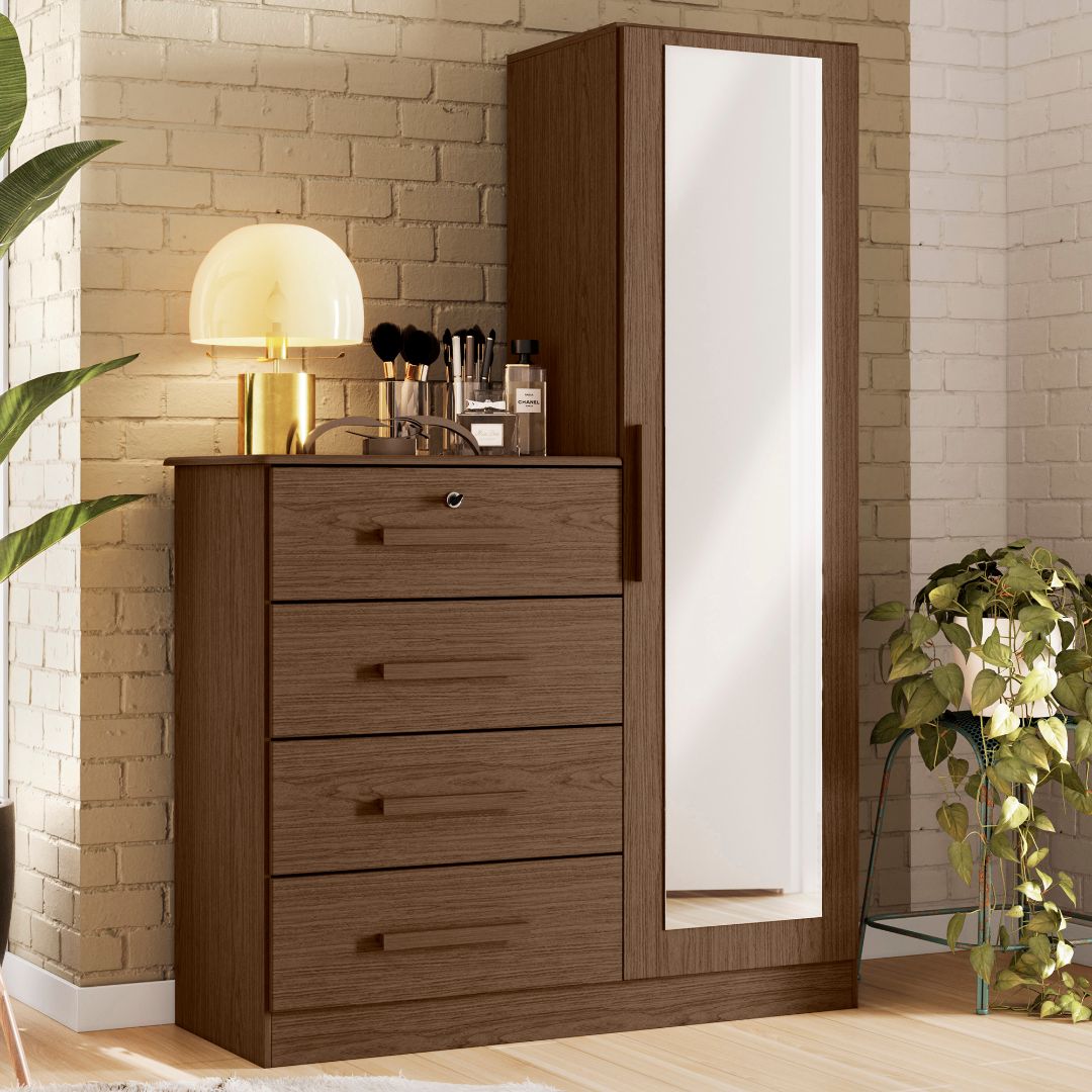 ALBATROZ 6226-COCOA-OAK/OFF WHITE-BELIZE CHEST